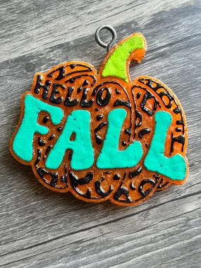 #109 {LEOPARD HELLO FALL PUMPKIN} Random Colors Car Scent