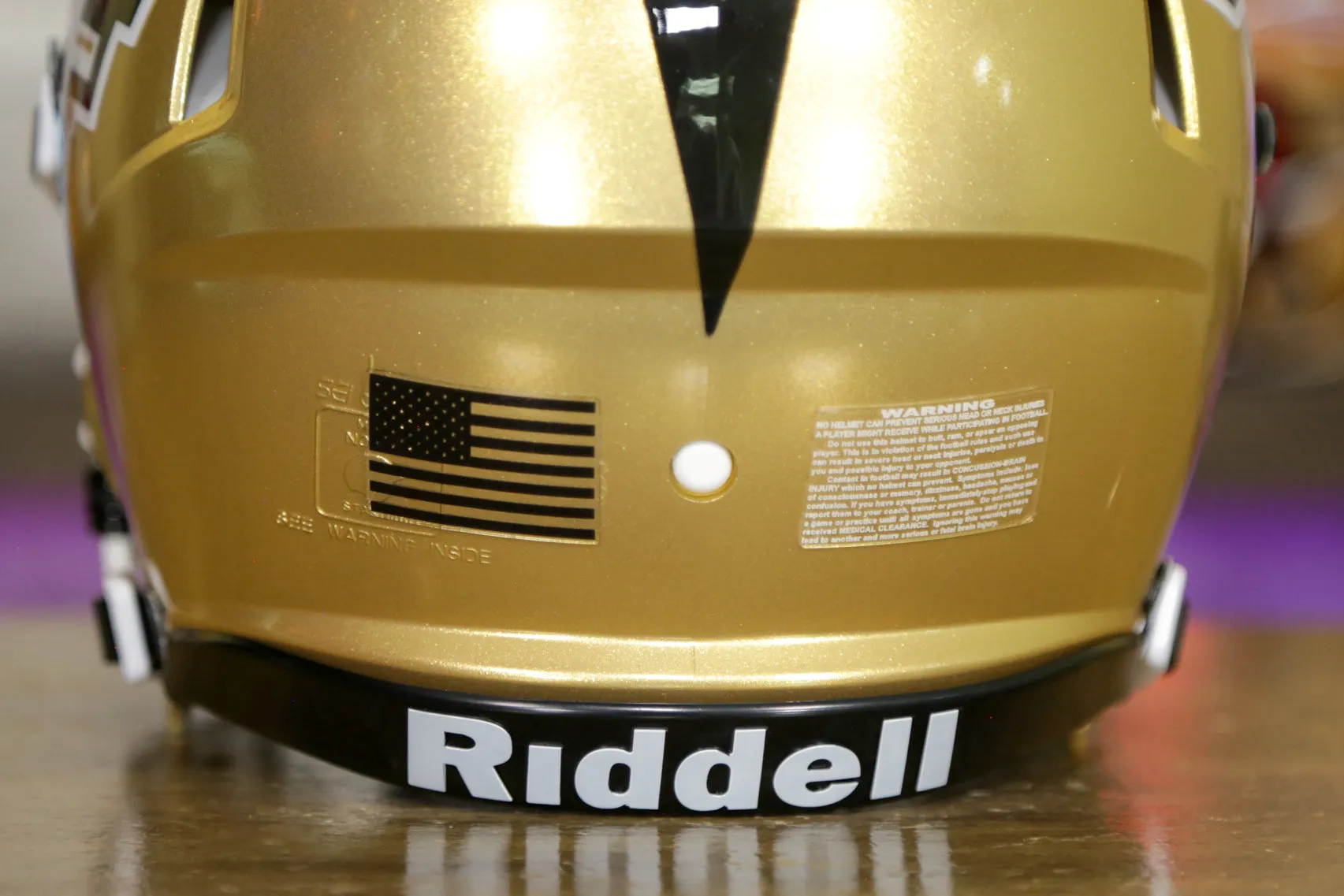 Central Florida Golden Knights Riddell Speed Authentic Helmet - Gold GG Edition