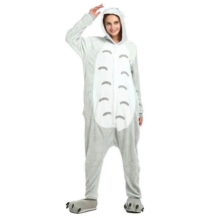 Grey Totoro Adult Onesie