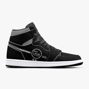 PIT LANE CLOTHING Official Race Team High-Top Leather Sneakers