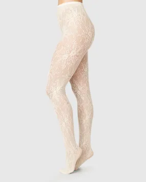 ROSA LACE SOKKABUXUR IVORY