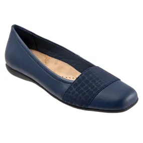 Samantha 400 Navy Ballet Flat Shoes