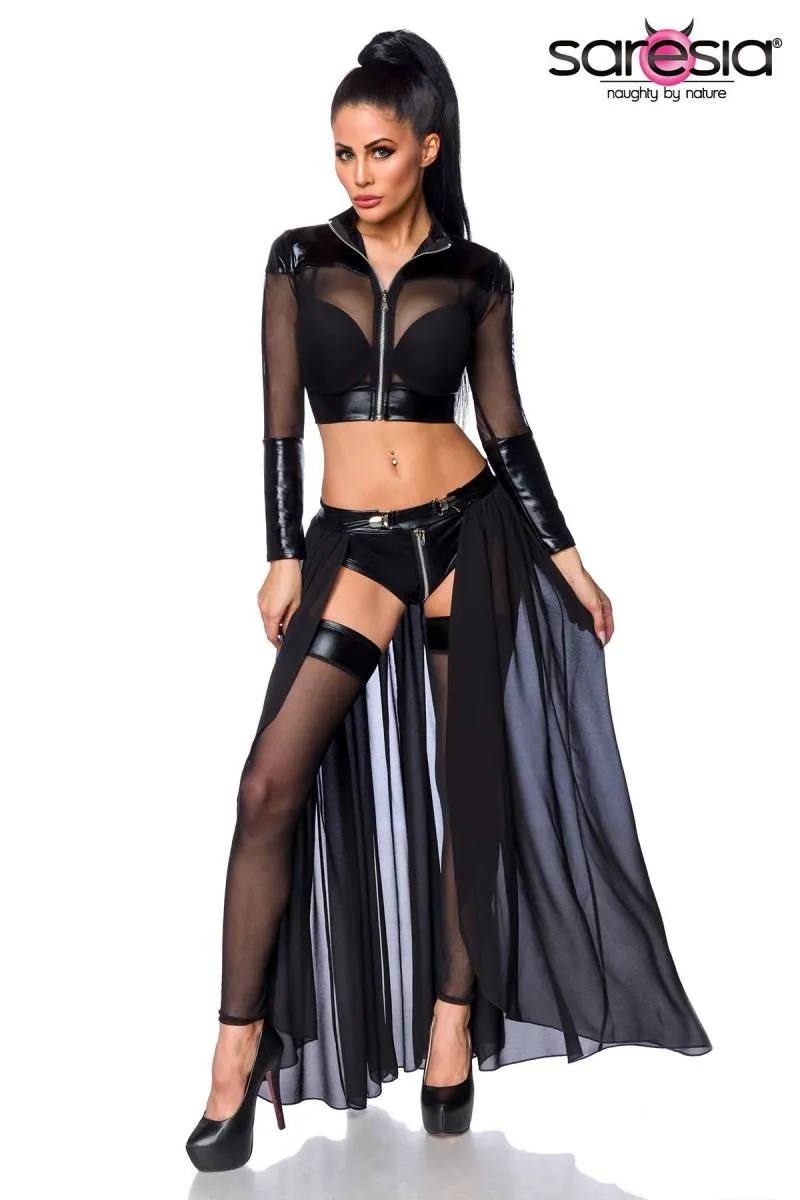 Saresia Transparent Black Gogo Set (XS, XL)